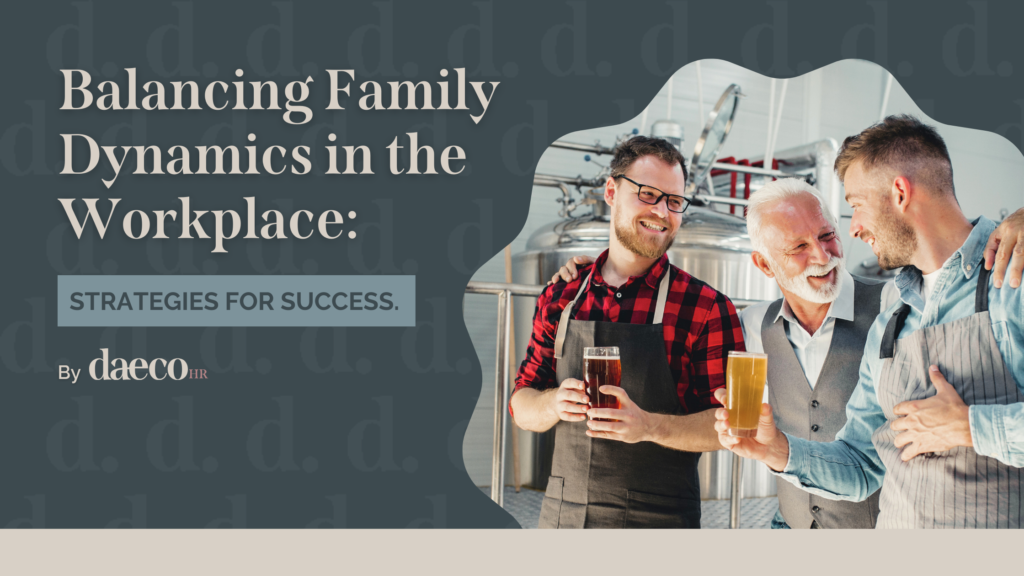 Two sons and their father operating a beer organization
